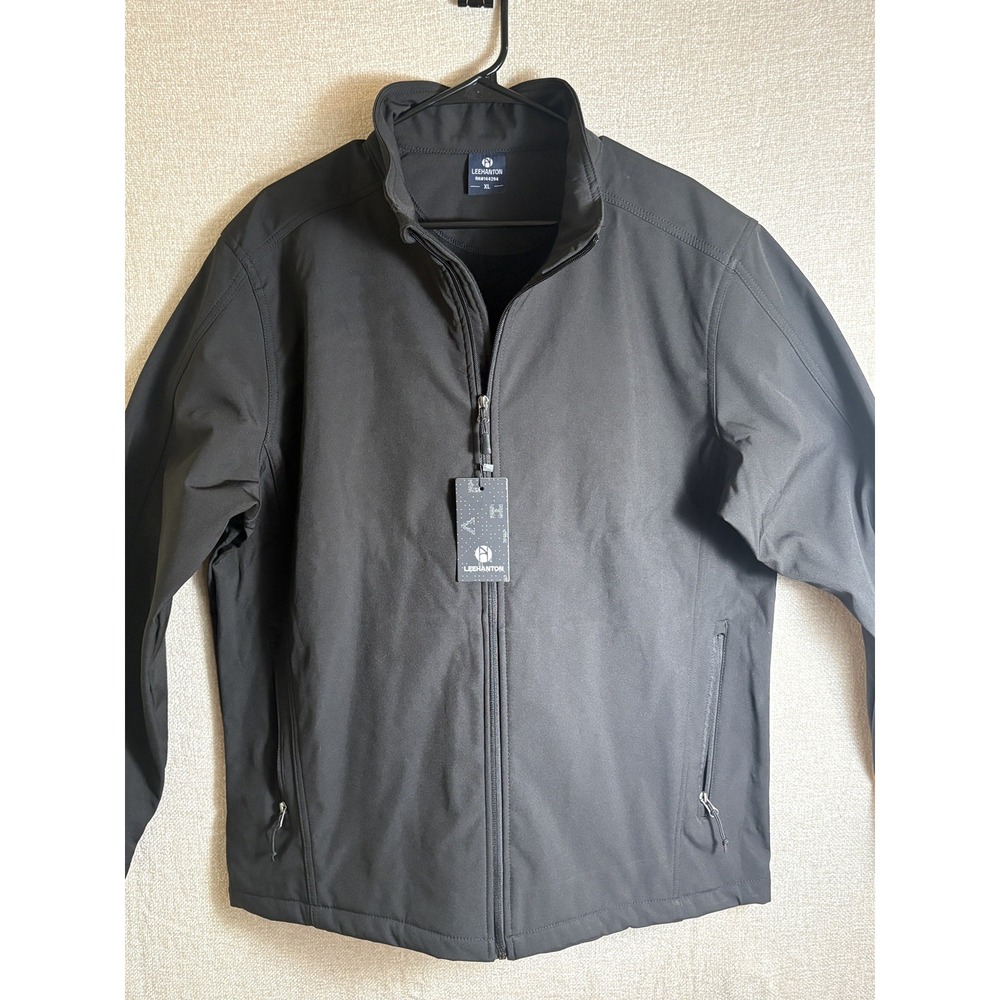 LEE HANTON Hoodie Jacket Mens Black Size XL / Zipper Closure NWT